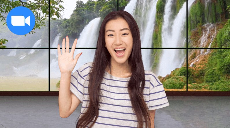 Ocultar y elegir un fondo en Zoom